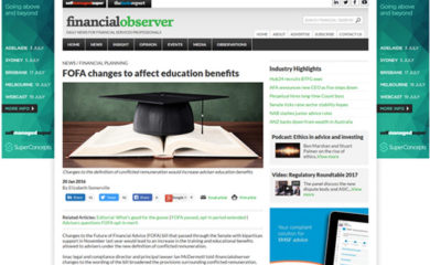 Financial Observer Article