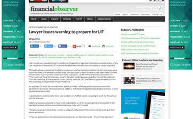 Financial Observer Article